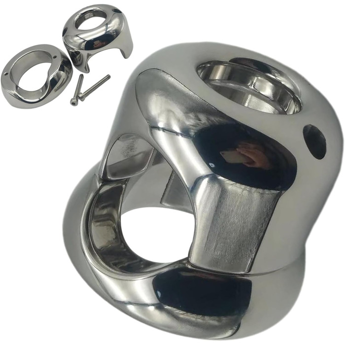 Важкий металевий кільце-важлик для яєчок, розтягувач яєчок, кільце для пеніса, затримка еякуляції, іграшки для дорослих для чоловіків