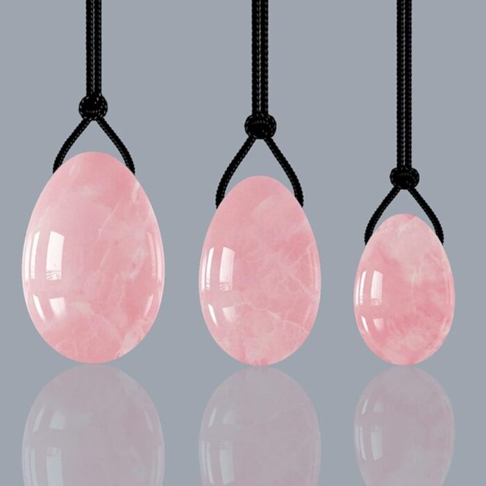 Набір Ясень, Аметист, Жадеїтові Яйця Кегель для Вагінального Масажу та Тренувань, Набір з 4 шт.