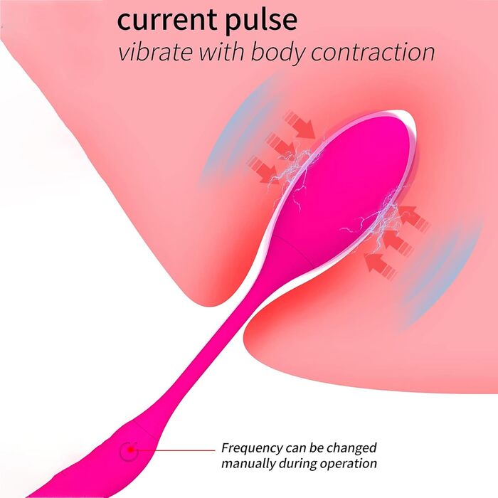 TOUNID Kugelvibrator: вібро-яйце з 9 режимами, керування через додаток, електричний стимулятор G-точки, аналплаг, для чоловіків та жінок