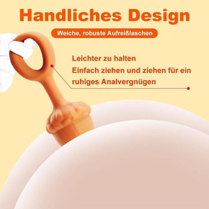 Анальні кульки з силікону NAIXBTY Extra Lang (7 кульок) з ланцюгом, анальні пробки, для чоловіків та жінок