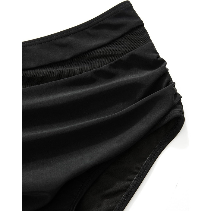 Двочастий купальник-бікіні з високою талією, принт 