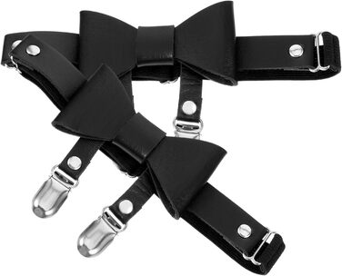 Кліп для шкарпеток Minkissy: регульований ремінь для ніг, пояс для ніг, підтяжки, кільце для ніг, пояс для жінок, чорний