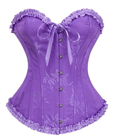 Корсет-топ SZIVYSHI Daen Vollbrust: готичний корсет, бюстгальтер-корсе, вінтажний корсаж (L, Ultra Violet)