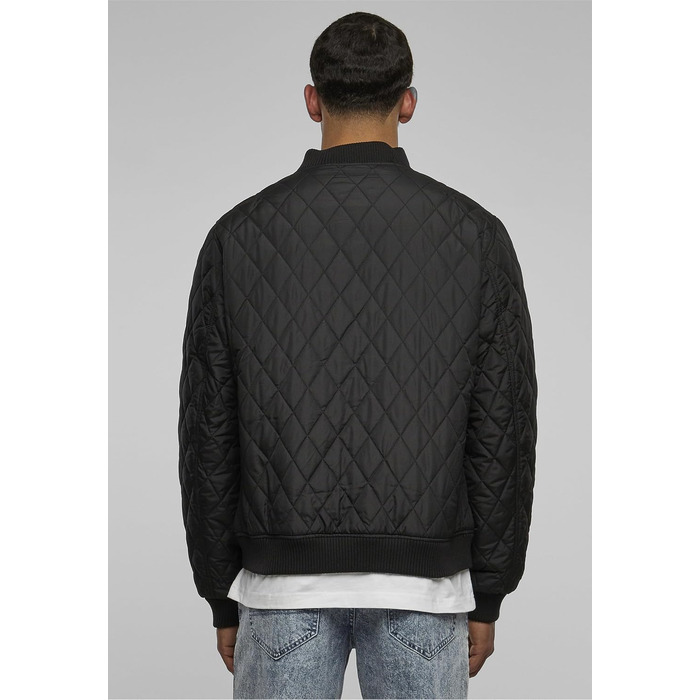 Чоловіча стібана куртка Urban Classics Diamond Quilt Jacket, великий розмір 4XL, чорна