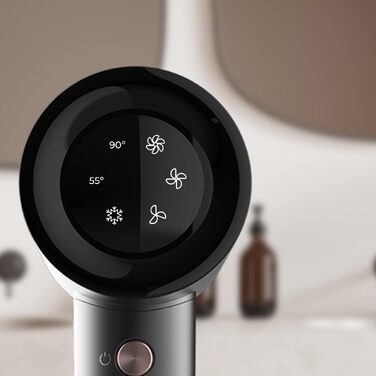 Фен для волосся Cecotec DryNova 2in1 з BLDC-мотором, 1400 Вт, сенсором температури та нано-іонізацією, чорний