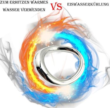 Кольце для статевого члена з вигнутою поверхнею (Eichelring) для чоловіків. Металеві кільця для статевого члена (маленькі, срібні)