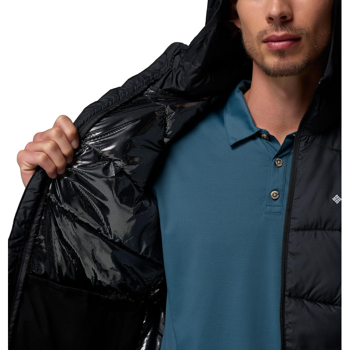 Чоловіча утеплена куртка з капюшоном Columbia Fivemile Butte™ II Puffer Jacket, чорна, розмір M