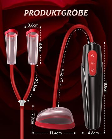 Електрична вагінальна пампуха з 3 рівнями потужності та 7 режимами – BDSM іграшка для жінок та пар