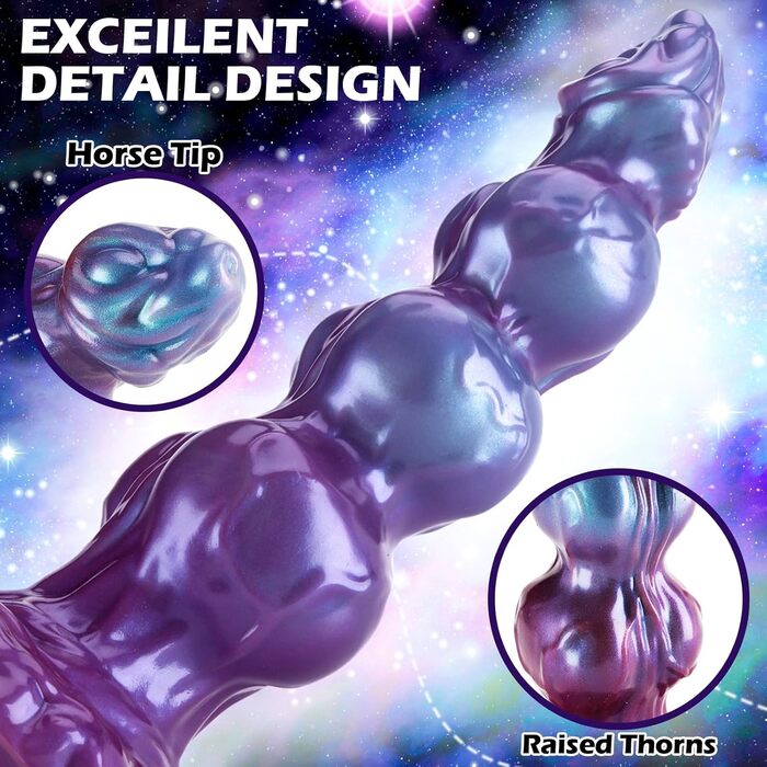 Секс-іграшка Дилдо Хвіст Дракона з Присоскою - Силікон, 23 см, для жінок та чоловіків