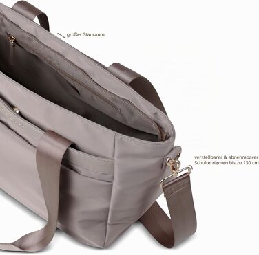 Жіноча сумка-шопер Bugatti Mare 2.0, велика легка сумка Tote Bag з відділеннями, колір Taupe