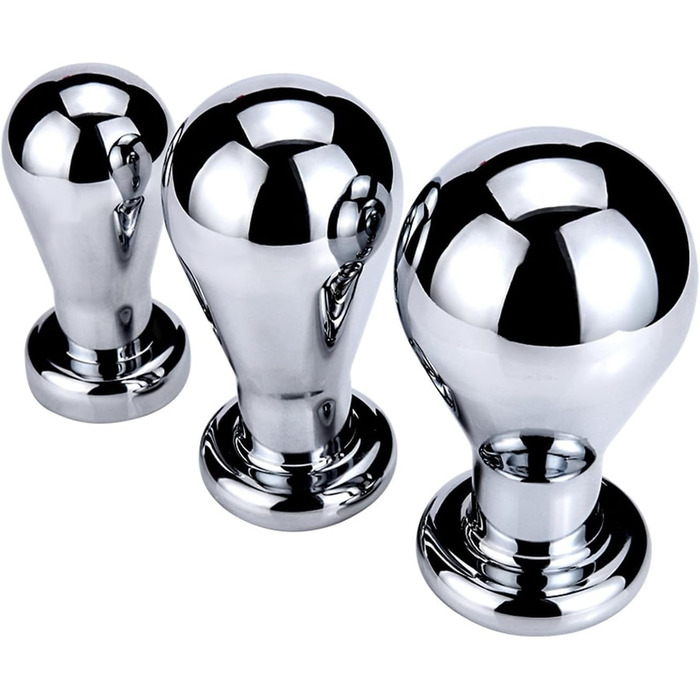 Металевий анальний плагін WLKJPP з кристалами та діамантами, L, срібло - анальні іграшки для чоловіків та жінок