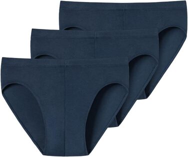 Труси чоловічі Schiesser Uncover 3 шт. Supermini з м'яким поясом - бавовна (L, темно-синій)