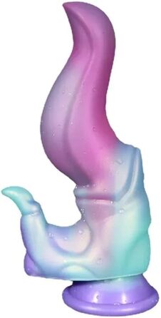 Анальний та вагінальний дildo з силікону для чоловіків та жінок, 14 см, фіолетовий