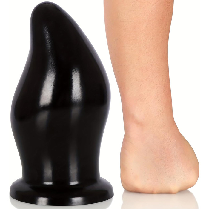 Анальний розширювач HXLXW Giant XXL з присоскою для чоловіків та жінок. Масажер простати, дилататор для вагіни та анусу. Іграшка для дорослих, чорний колір