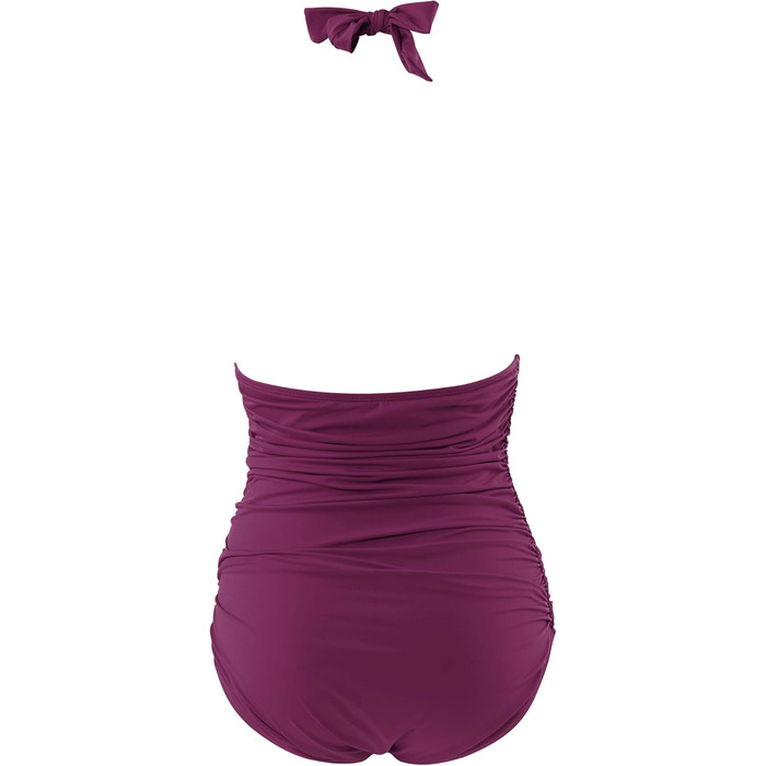 Купальник жіночий RXRXCOCO з драпіруванням, корегуючим животик, V-подібний виріз, Push Up, з підтримкою грудей, відкритий на спині, Leopard, Чорний (XL, Бордовий)