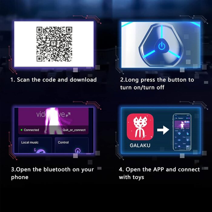 Електричний вібратор для чоловіків YcsLust з керуванням через додаток, 10 режимів вібрації та інтерактивні розваги