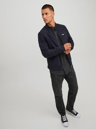 Чоловіча куртка Jack & Jones зі штучної замші, Jet Black, розмір L