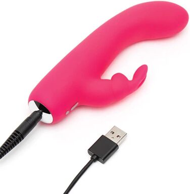 Вібратор для інтимної гігієни Happy Rabbit Mini Rabbitvibrator Rosa, 132.6 г