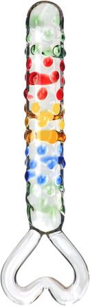 Скляний дилда 4 Stile Dick - великий, з подвійним наконечником, для стимуляції G-точки, ануса та вагіни. Масажер для дорослих