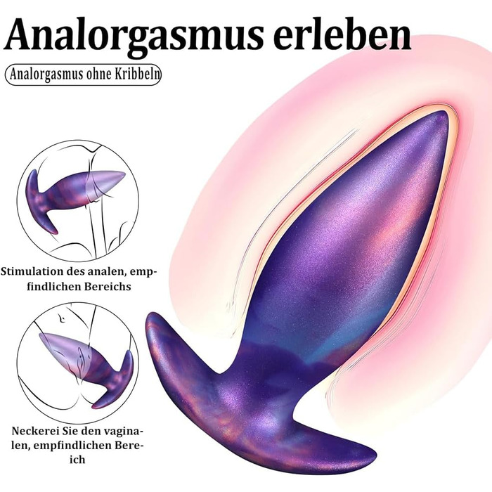 Анальний плаг Kuaecr Weichen Silikon XL для масажу G-точки та простати | Іграшки для дорослих