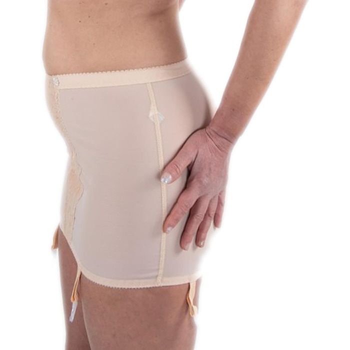 Корсетний пояс BODYPERFECT з високою талією, 4 фіксатори для панчіх, спідня білизна