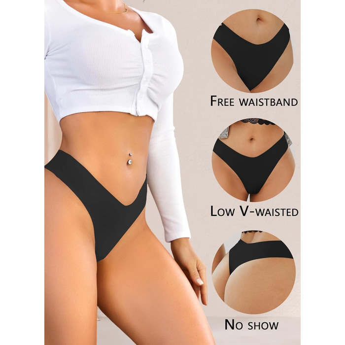 Сліпекс для жінок ALL OF SHE, 6 шт. XL, безшовні, сексуальні труси, танга, багато кольорів