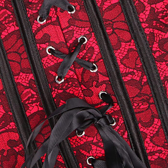 Корсетний топ CSKJ для жінок: готичний, вінтажний, з мереживом, повномірний, для повного бюсту, з кісточками, бавовна, формальний, весільний, на Хелловін, для карнавалу