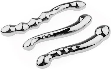 Анальний плаг з нержавіючої сталі GUYOS Doppelkopf для стимуляції G-точки та простати, 710г