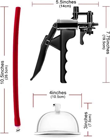 Вакуумна жіноча грудна насос-стимулятор для ніпелів та клітора, SM іграшка для дорослих