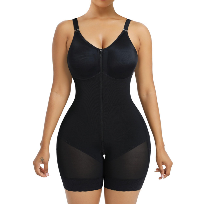 Корсет-боді YIANNA для жінок, форма корегуюча, чорний. З вбудованим бюстгальтером, сильний ефект корекції фігури, модельний корсет-боді.