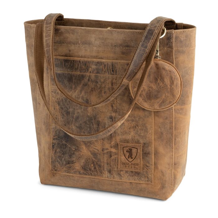 Жіноча шкіряна сумка-шопер Berliner Bags Vintage Shopper Seville, горіховий колір (Walnut)