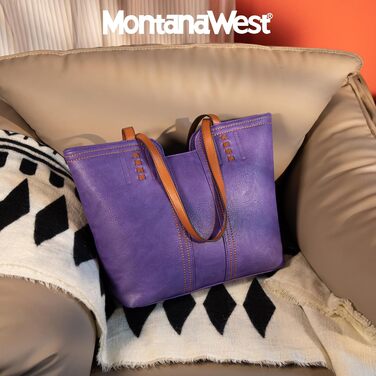Жіноча сумка-шопер Montana West True Purple: велика сумка через плече та хобо з ручкою