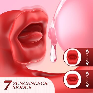 Вібратор для жінок Dildo з 7 режимами вібрації, стимулятором G-точки та клітора, рожевий