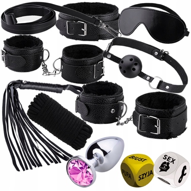 BDSM-набір Ero-Bull, чорний, 12 елементів