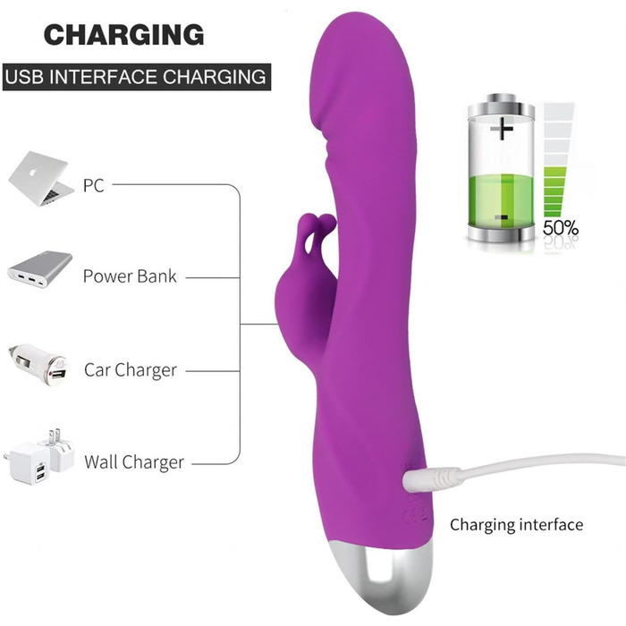 Вібратор для жінок Klitoris та G-точка, силіконовий кролик, 10 режимів вібрації, анальний дildo, реалістична іграшка для дорослих, RoseRed