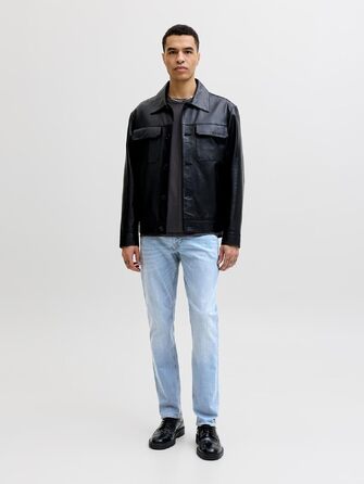 Чоловічі джинси Slim Fit Jack & Jones JJIGLENN JJORIGINAL SQ 330 NOOS, синій денім, 32W/32L