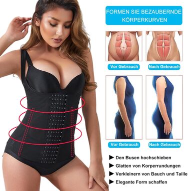 Корсет для жінок, бандаж після пологів, корсе-шорти, shapewear, чорний L