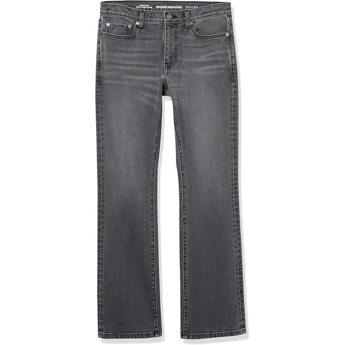 Чоловічі джинси Amazon Essentials Slim-Fit Stretch Bootcut, сірого кольору (29W / 30L)