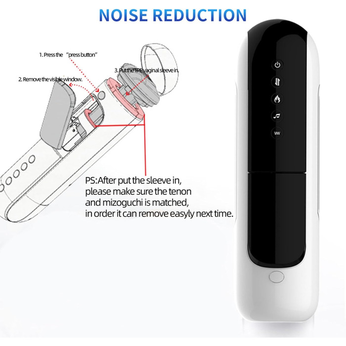 Електричний мастурбатор для чоловіків з 10 телескопічними та 10 вібраційними режимами - секс-іграшки для чоловіків