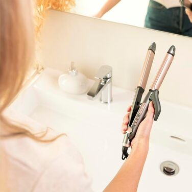 Випрямляч для волосся 2в1 Cecotec RitualCare 1000 Ceramic з кератином та аргановою олією, регулювання температури 120-220°C, функція завивки, керамічні пластини