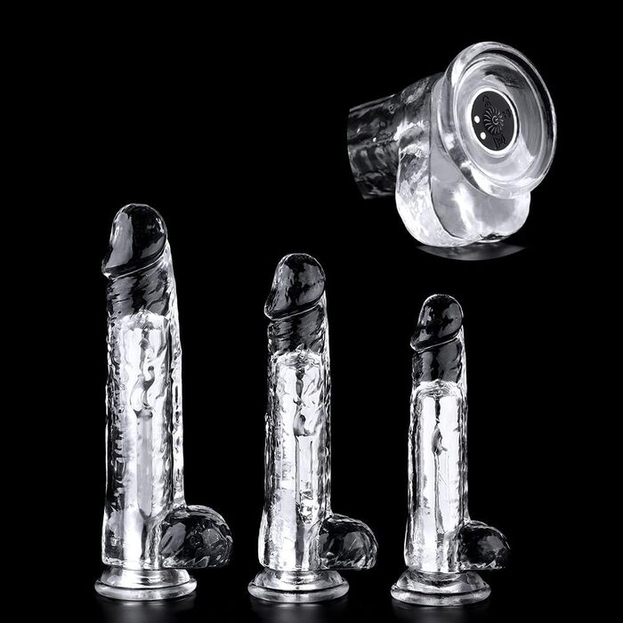 Анальний вібратор з кулькою для масажу простати та G-точки, з прозорого TPE, для чоловіків та жінок (XXL)