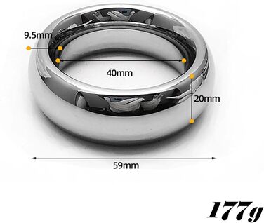 Сталевий кільце для пеніса з фіксатором яєчок, сталевий кільце для пеніса, кільця для пеніса, бондінг, кільце приборкання, інтимна біжутерія, секс-іграшки для чоловіків, затримка еякуляції, 3 розміри (40+45+50 мм)