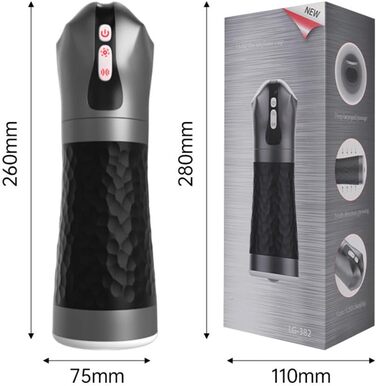 Електрична помпа для статевого члена, вакуумний тренажер з 5 режимами всмоктування та 10 режимами вібрації, іграшка для чоловіків, для підвищення потенції та покращення ерекції