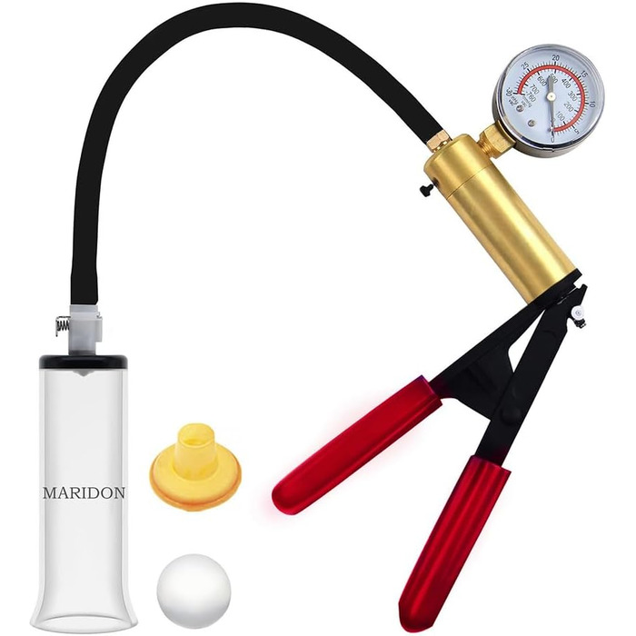 Набір для корекції фалоса: чоловіча помпа з манометром, силіконовий кільце, BDSM іграшка для чоловіків