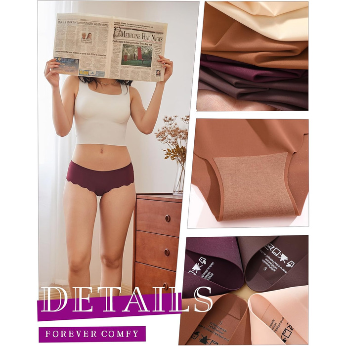 Набір жіночої бавовняної білизни FINETOO (9 шт.) - Сліпи, трусики, шортики, бавовна, комфортні, м'які, чорні, S-XL