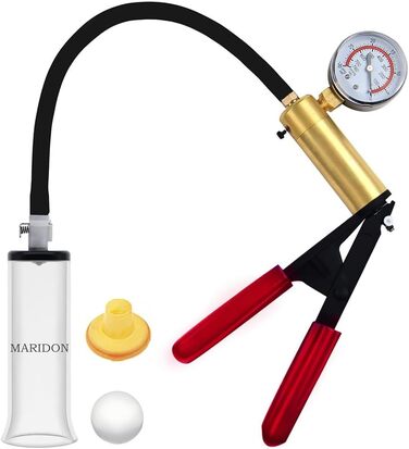 Набір для корекції фалоса: чоловіча помпа з манометром, силіконовий кільце, BDSM іграшка для чоловіків