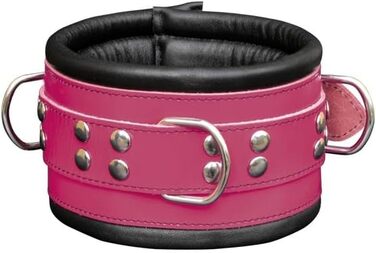 Набір для БДСМ: шкіряне спорядження для зв'язування (набір) - чорний/рожевий