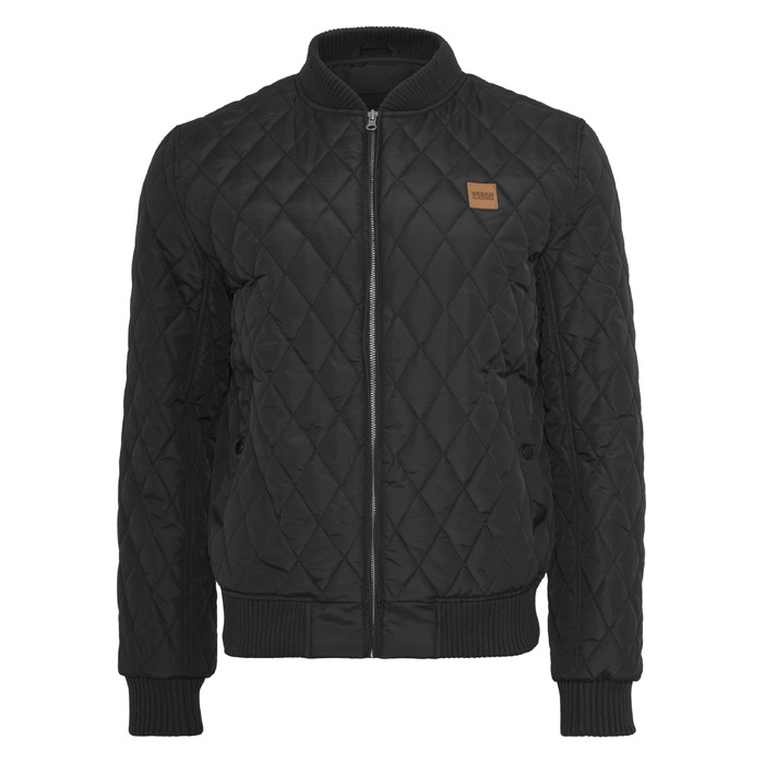 Чоловіча стібана куртка Urban Classics Diamond Quilt Jacket, великий розмір 4XL, чорна