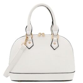 Жіноча біла сумка-сатчел FashionPuzzle Dome Satchel Ranzen