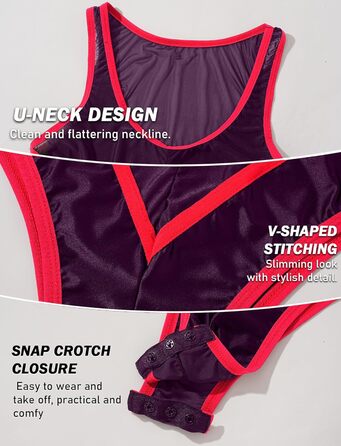 Боді для чоловіків AIEOE - сексуальний, прозорий боді, топ-майка, масло блиск, без рукавів, білизна, танга (червоний)